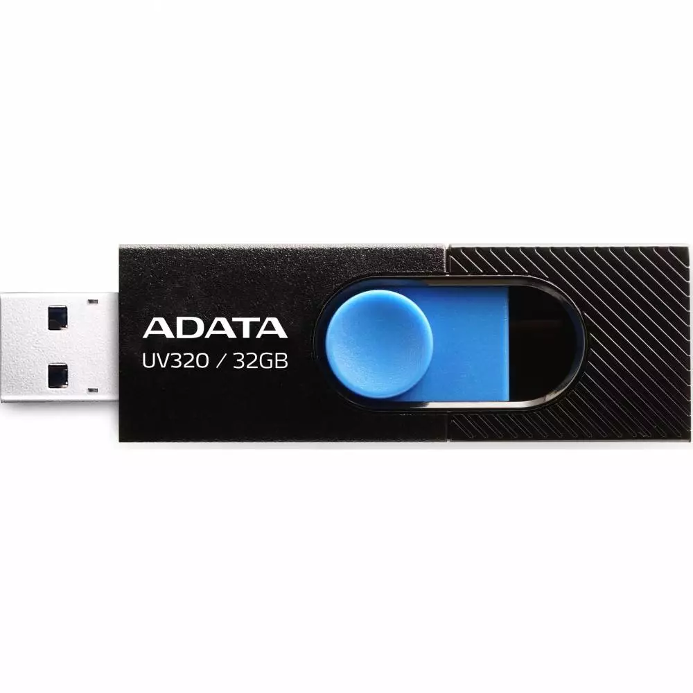 USB памет Adata UV320 32GB USB 3.2 Gen1 Black - AUV320-32G-RBKBL