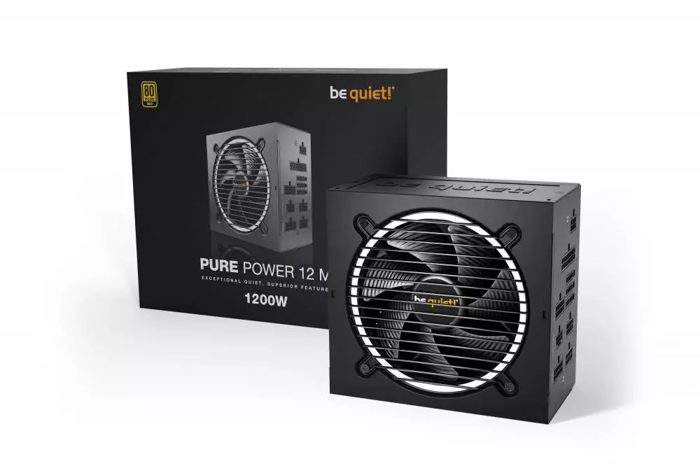 Захранване be quiet! Pure Power 12 M 1200W PSU ATX 3.0, PCIe Gen5 12VHPWR - BN346