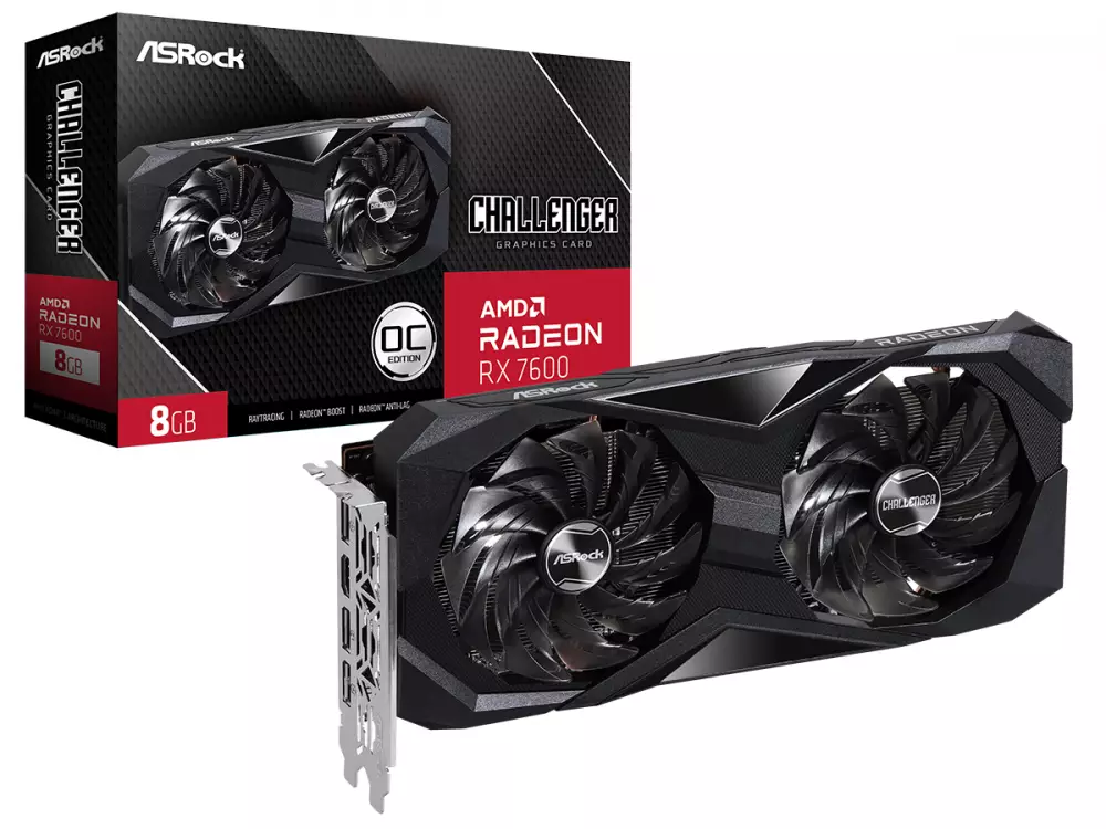 Видео карта Asrock AMD Radeon RX 7600 Challenger OC 8GB GDDR6