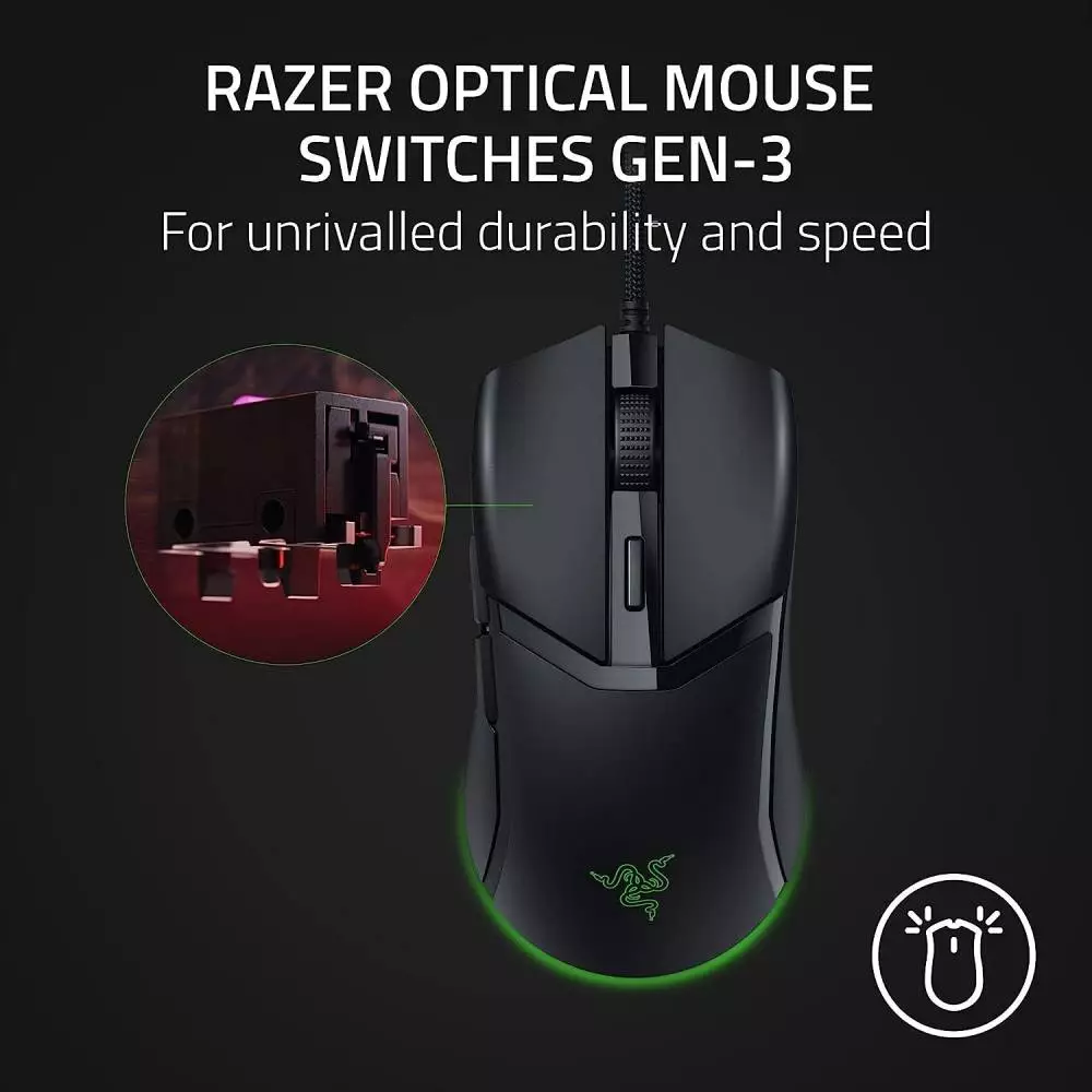 Геймърска мишка Razer Cobra Gaming Optical Mouse Switches Gen-3 Chroma - RZ01-04650100-R3M1 