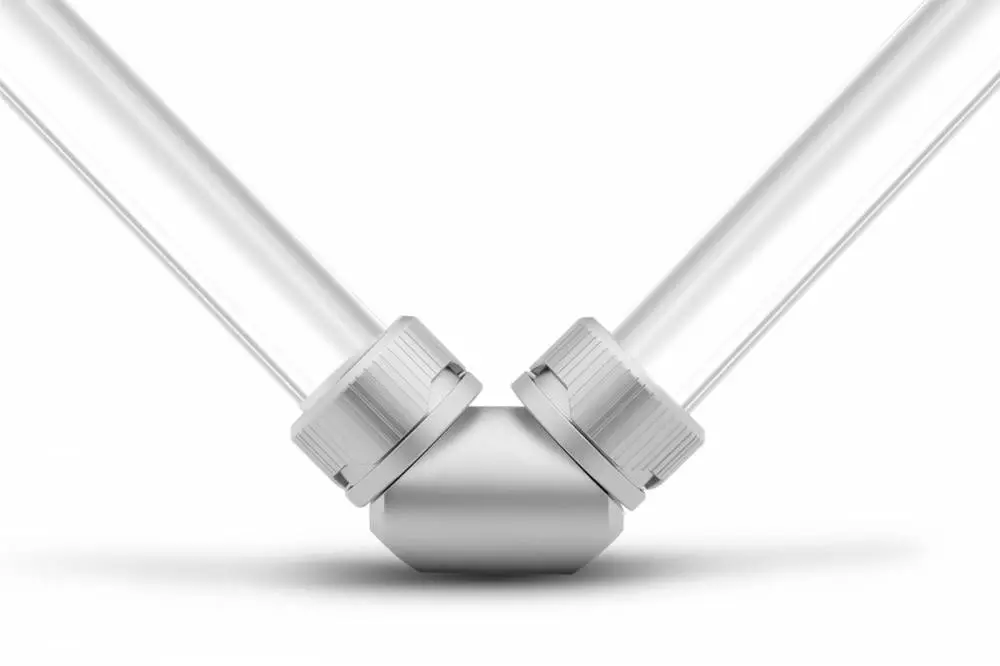 Фитинг EK-Quantum Torque Static FF 90&deg; - Satin Titanium