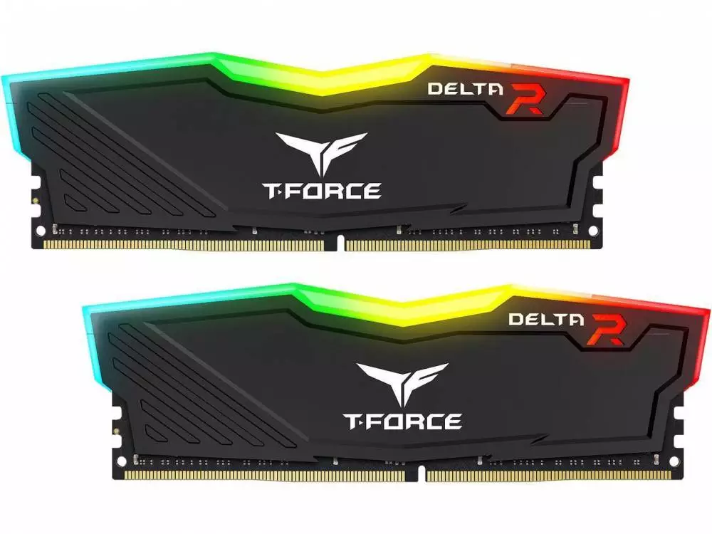 Памет Team Group T-Force Delta RGB Black DDR4 16GB (2x8GB) 3200MHz CL16 - TF3D416G3200HC16FDC01