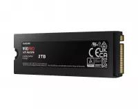 Диск SSD SAMSUNG 990 PRO с Heatsink 2TB M.2 Type 2280 NVMe PCIe Gen4x4 - MZ-V9P2T0CW
