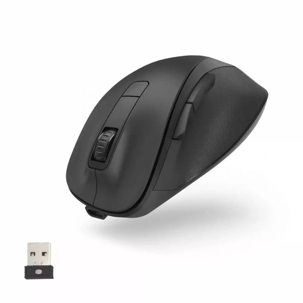 Безжична оптична мишка HAMA  MW-500, черна, 6 бут.,800/1200/1600 dpi, безшумна