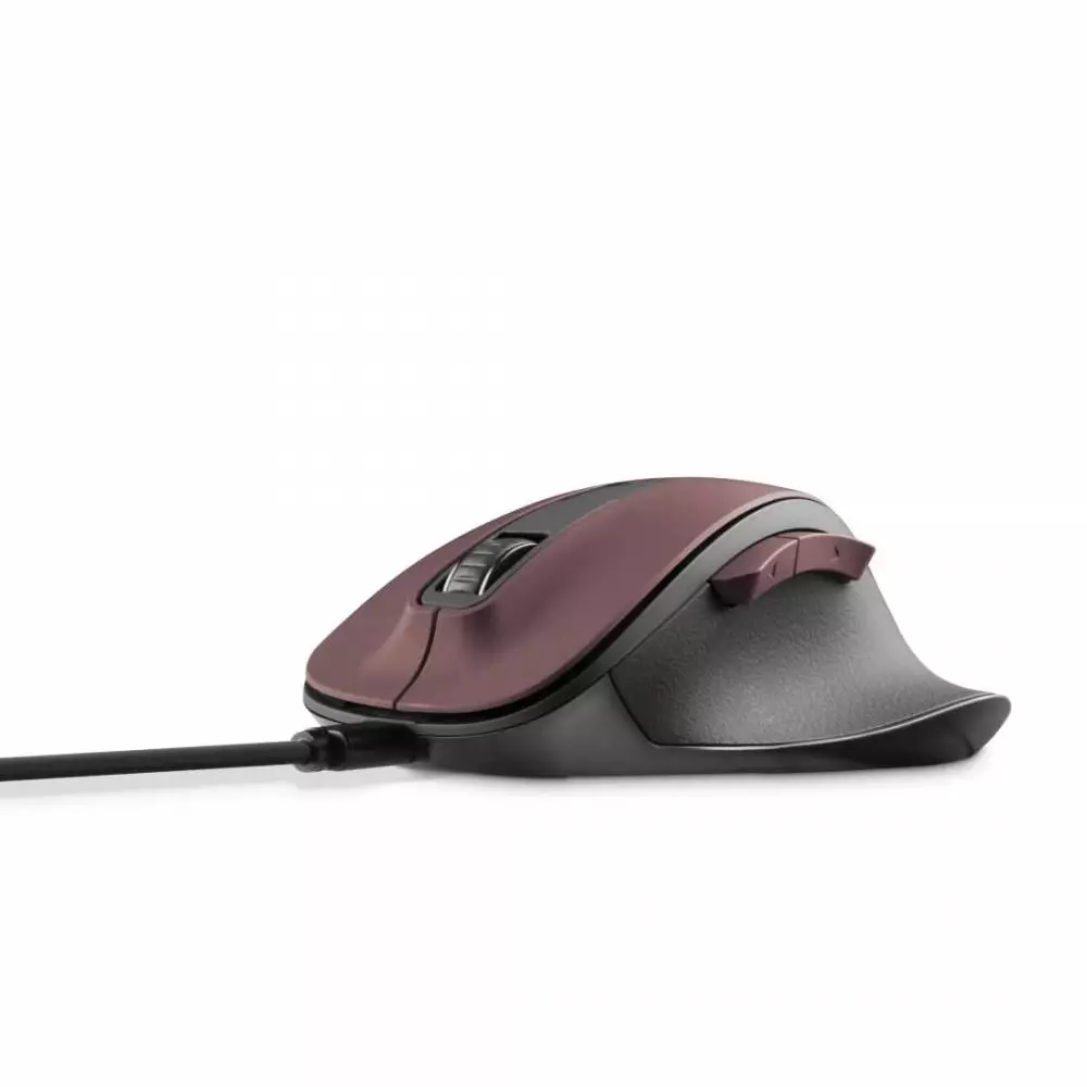 Безжична оптична мишка HAMA MW-500 Recharge , бордо, 6 бут.,800/1200/1600 dpi, безшумна