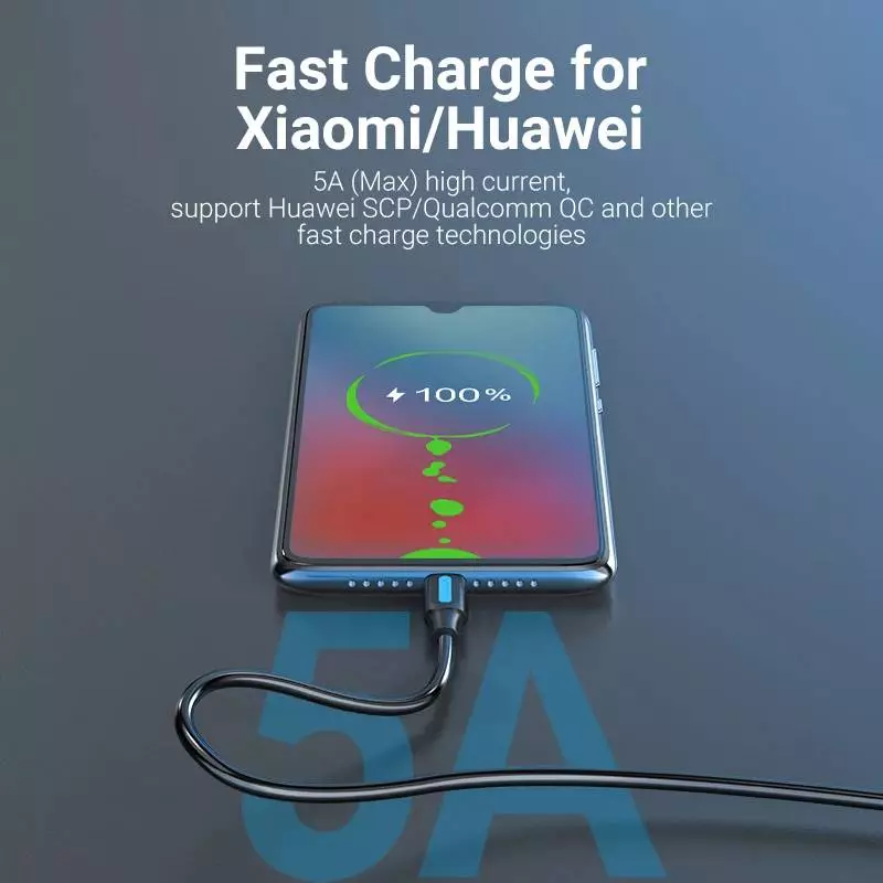 Vention Кабел USB 3.1 Type-C / USB 2.0 AM - 2.0M Black 5A Fast Charge - CORBH