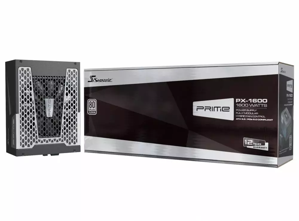 Захранване Seasonic PRIME PX-1600 PSU 1600W 80 Plus Platinum PCIe Gen 5 - SSR-1600PD2