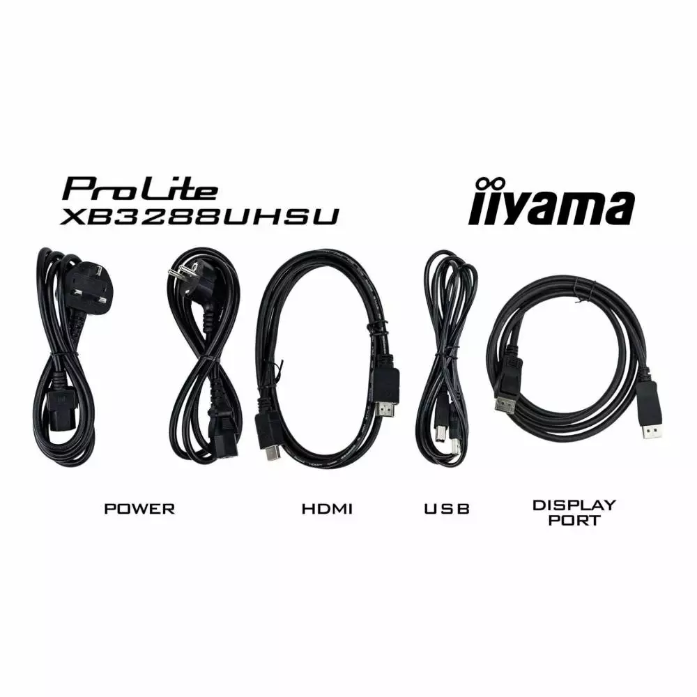 Монитор IIYAMA XB3288UHSU-B5, 31.5", VA, 4K UHD 3840x2160, 60Hz, 3ms, AMD FreeSync, HDMI, DP