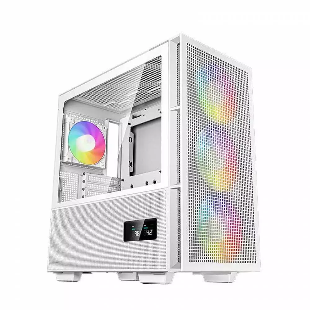 Кутия DeepCool CH560 DIGITAL White Mid-Tower ATX Gaming Casing