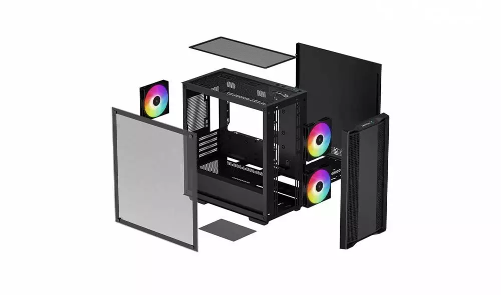 Кутия DeepCool CC360 ARGB mATX Case Black