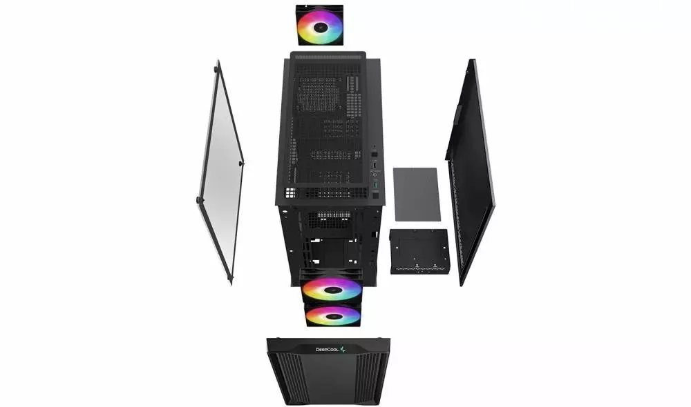 Кутия DeepCool CC360 ARGB mATX Case Black