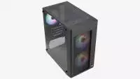 Кутия AeroCool Hexform-G-BK-v2 Case mATX 3 fans included