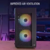 Кутия AeroCool Hexform-G-BK-v2 Case mATX 3 fans included