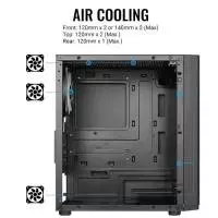 Кутия AeroCool Hexform-G-BK-v2 Case mATX 3 fans included