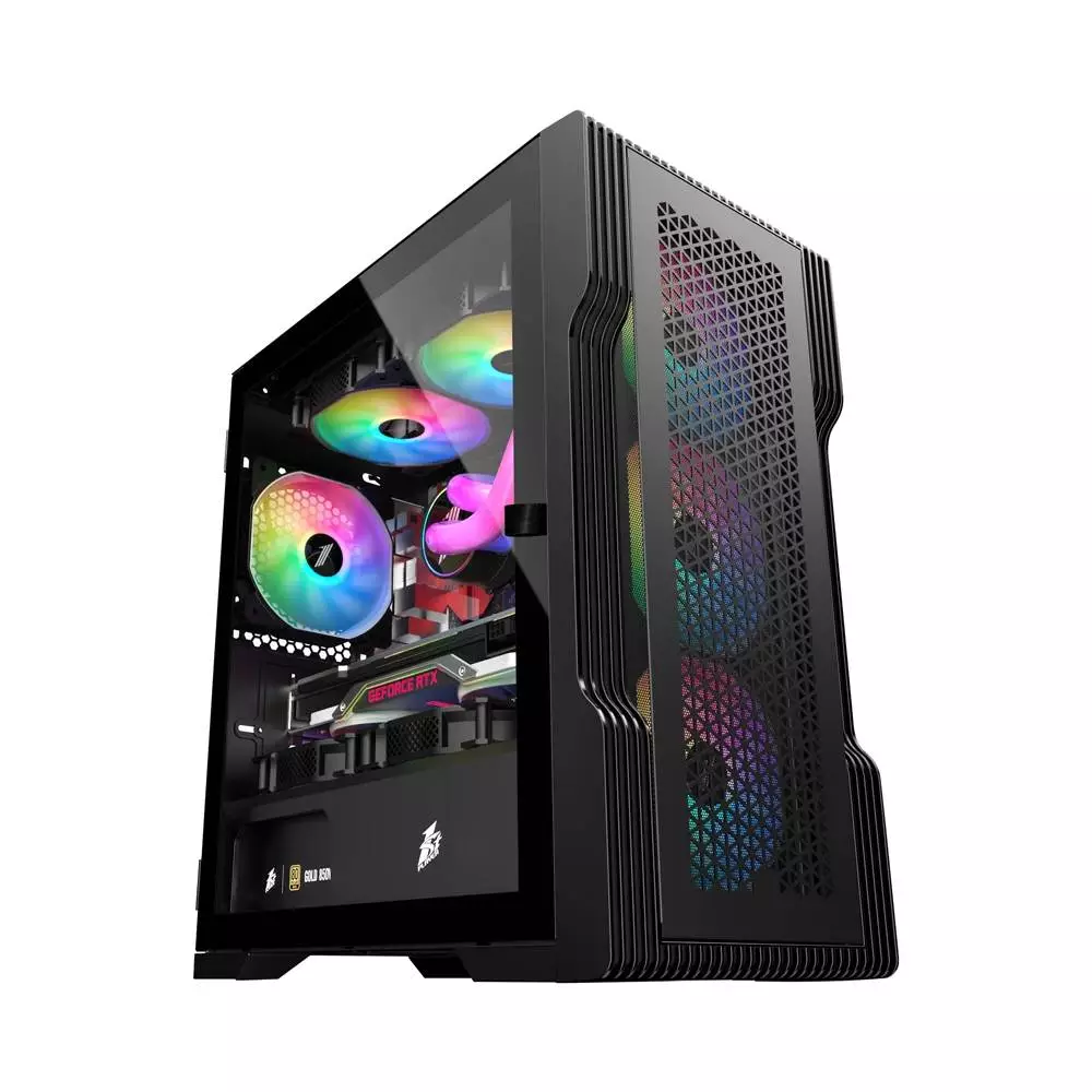 Кутия 1stPlayer TRILOBITE T3 Mesh Black Case mATX