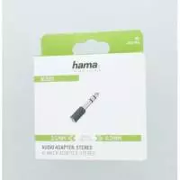 Преходник  HAMA, 3.5мм женски жак - 6.3мм мъжки жак