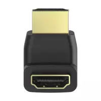 Адаптер HAMA 205164, HDMI мъжко - HDMI женско, на 90&deg;, Черен
