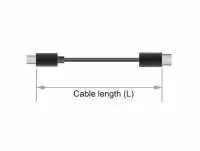Кабел Delock  DisplayPort мъжко - DisplayPort мъжко, 2.0м, 8K 60 Hz, Черен