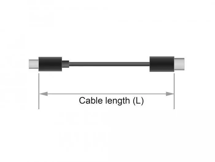 Кабел Delock  DisplayPort мъжко - DisplayPort мъжко, 2.0м, 8K 60 Hz, Черен