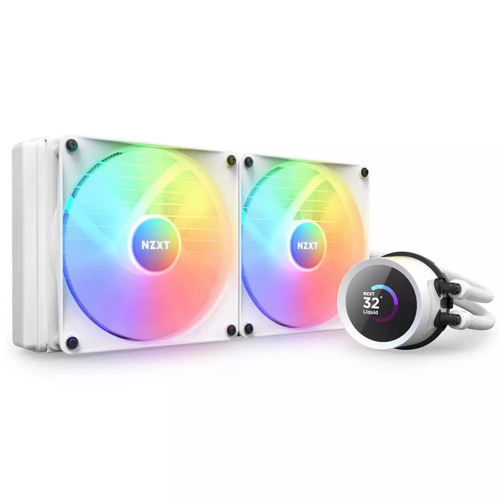 Водно охлаждане за процесор NZXT Kraken 280 RGB White