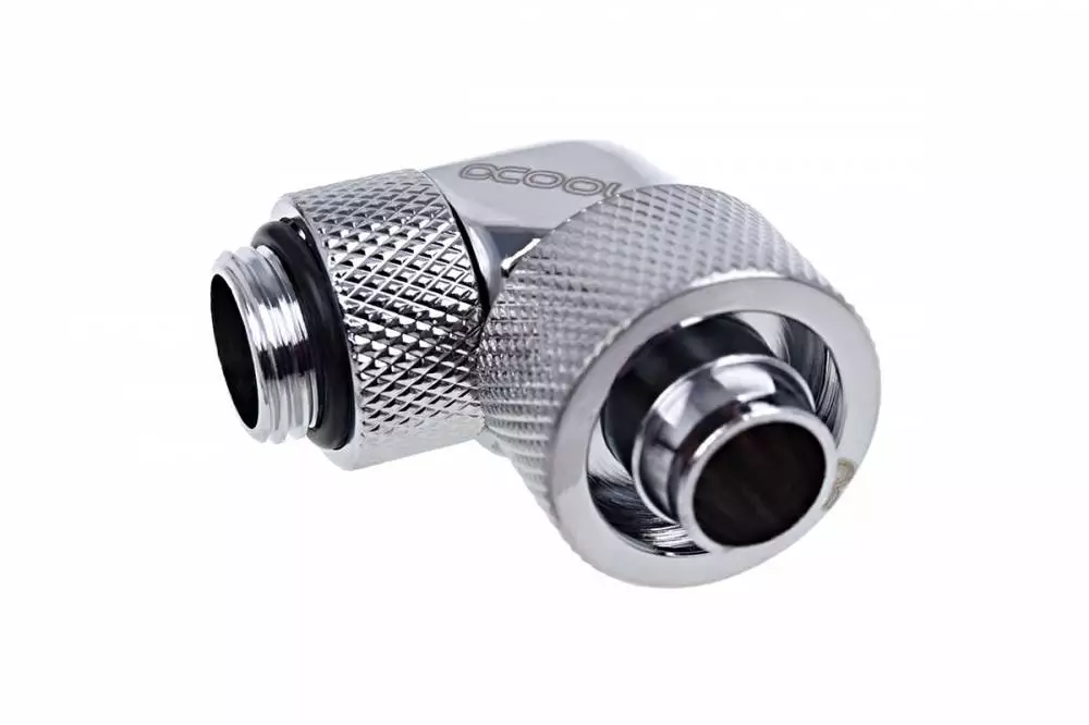 Фитинг Alphacool Eiszapfen Удължител 90&deg; 16/10mm G1/4 Nickel - AC-1011166