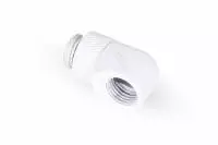 Фитинг Alphacool Eiszapfen G1/4 AG auf G1/4 IG White Въртящ се L-конектор 