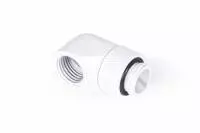 Фитинг Alphacool Eiszapfen G1/4 AG auf G1/4 IG White Въртящ се L-конектор 