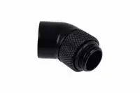 Фитинг Ъглов адаптер Alphacool Eiszapfen, 45&deg;, G1/4 външна към G1/4 вътрешна резба Black