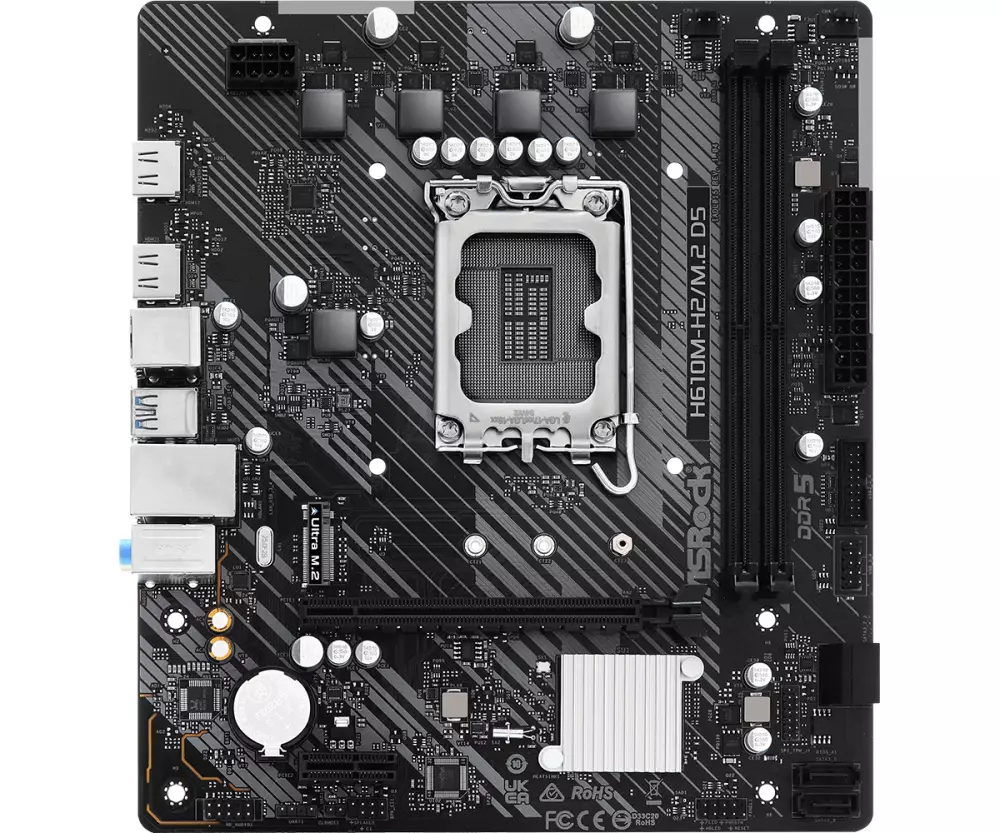 Дънна платка ASRock H610M-H2/M.2 D5 LGA1700 DDR5