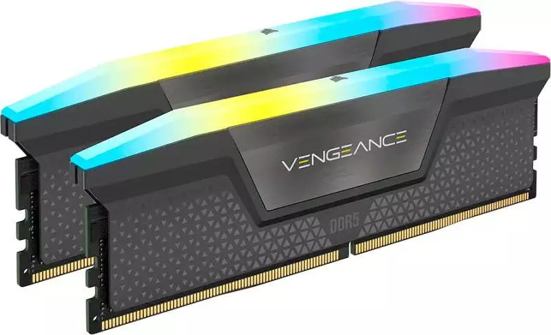 Памет Corsair Vengeance RGB 64GB (2x32GB) DDR5 6000MHz CL30 AMD EXPO - CMH64GX5M2B6000Z30