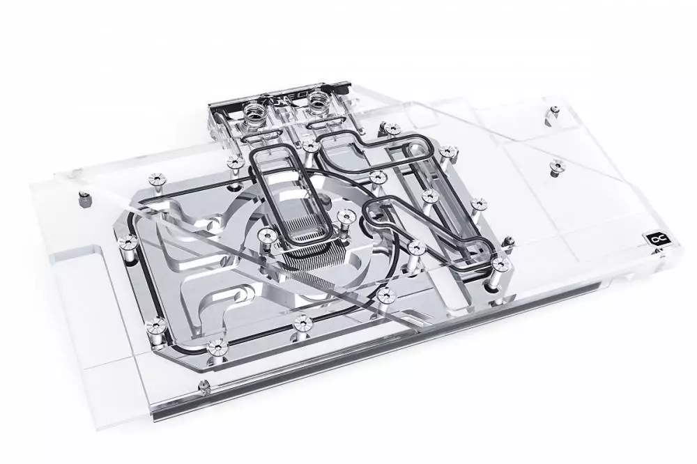 Воден блок за видео карта Alphacool Eisblock Aurora Acryl GPX-A Radeon RX 6800/6800XT Strix/TUF with Backplate