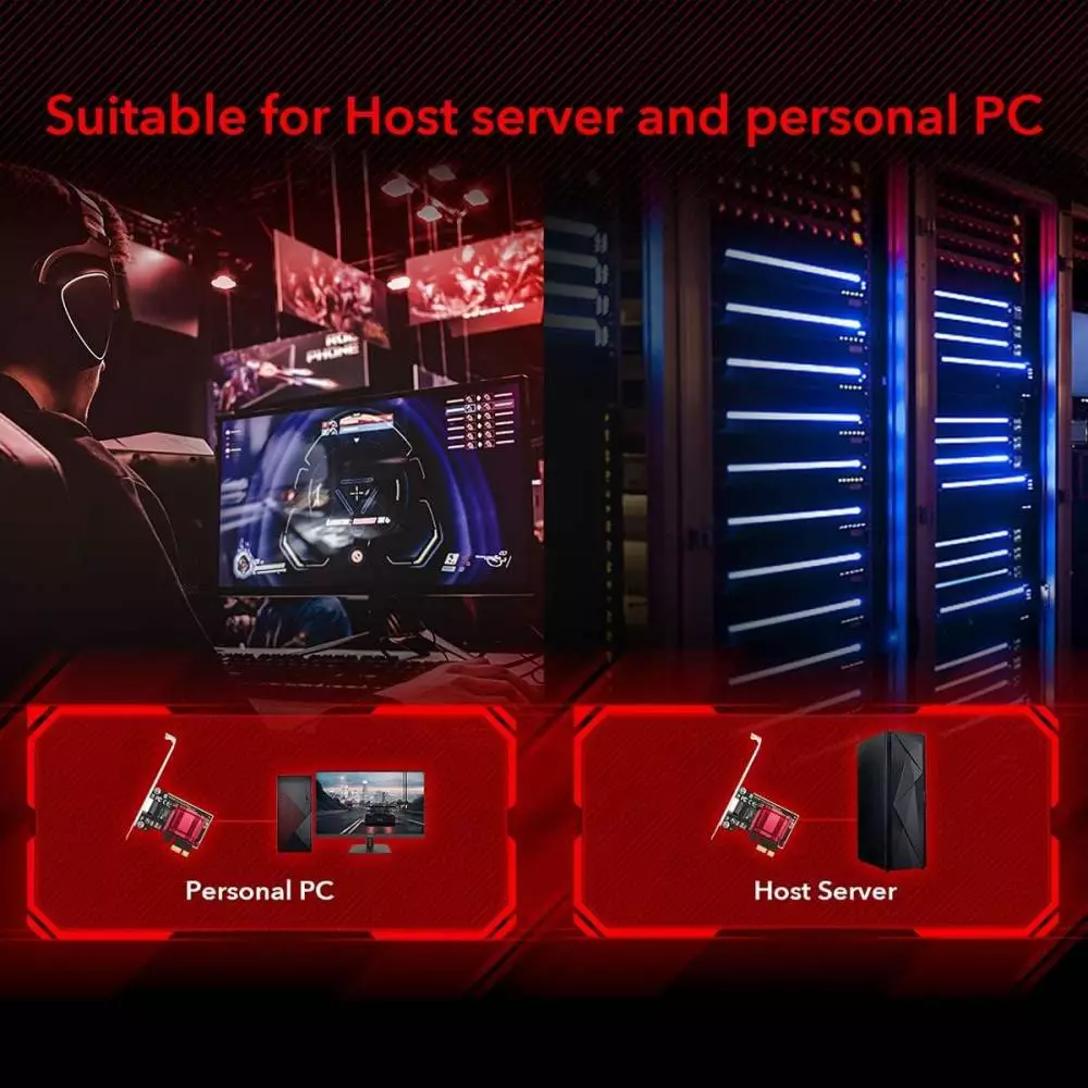 Мрежова карта Cudy PE25, PCIe, 10 Mbps/ 100 Mbps/ 1 Gbps/ 2.5 Gbps