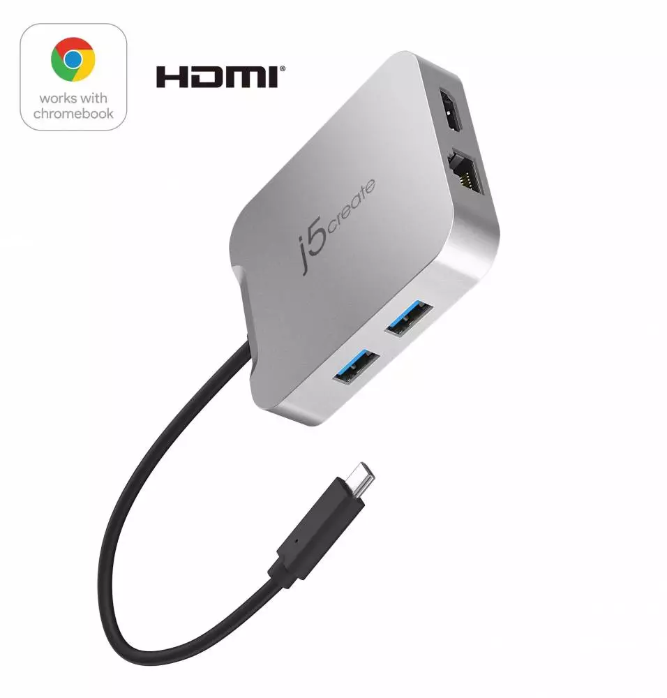 Докинг станция j5create JCD391 86W, USB-C, USB-A, HDMI, RJ-45