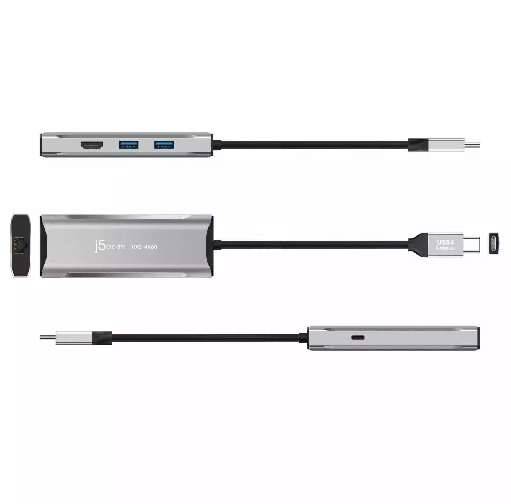 Докинг станция j5create JCD392 100W, USB-C, 10Gbps, 4K60
