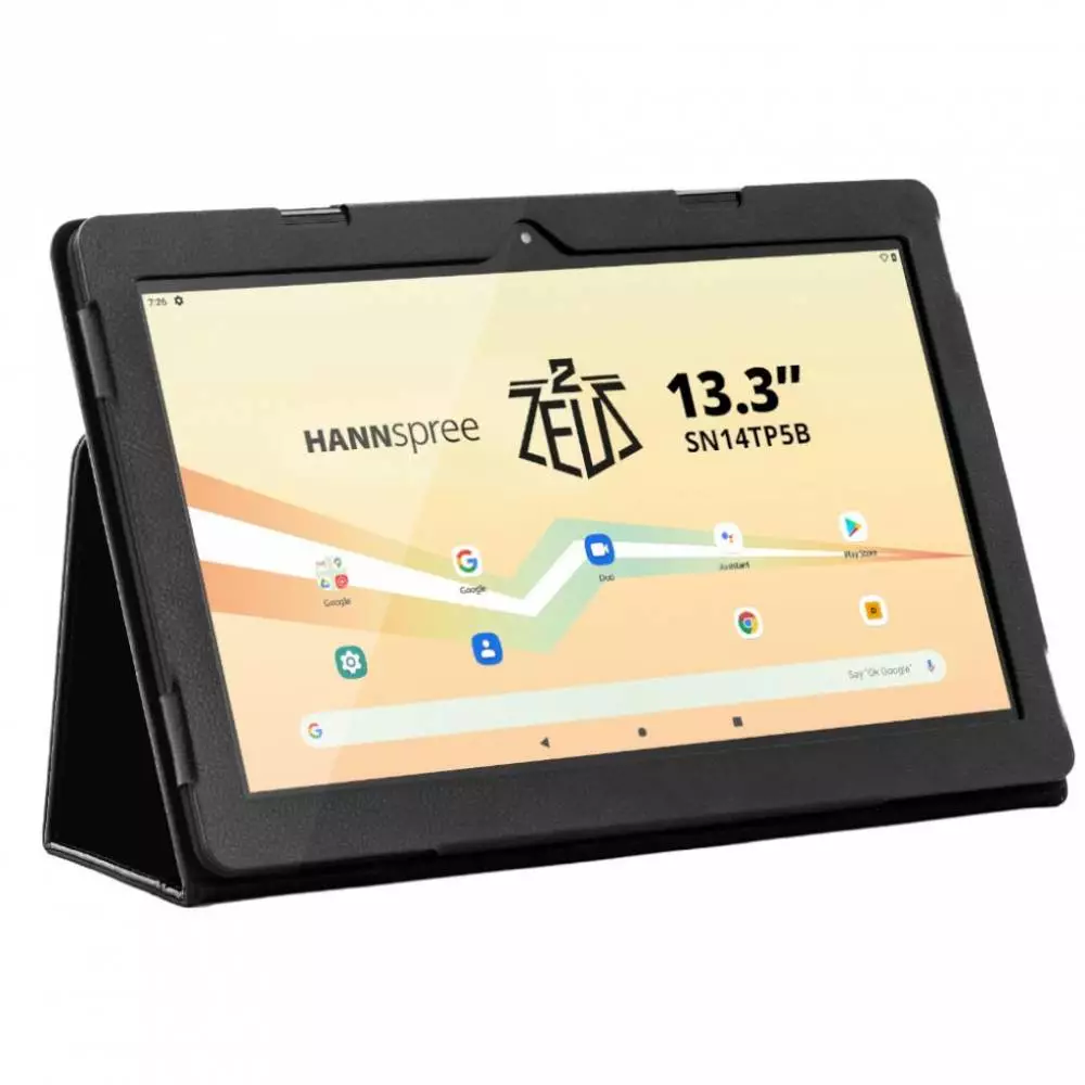 Таблет HANNspree Pad Zeus 2, 13.3&rdquo;, Octa Core 2.0 Ghz, 4GB RAM, 64GB, Wi-Fi, Bluetooth, Full HD, Черен