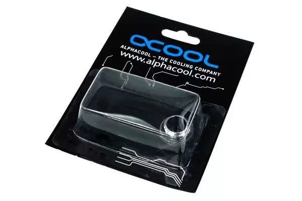 Фитинг Адаптер Alphacool HF, Двоен нипел, G1/4 - G1/4, О-пръстен, Никел