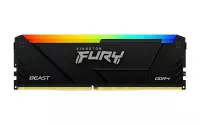 Памет Kingston FURY Beast Black RGB 32GB (2x16GB) DDR4 3200MHz CL16 - KF432C16BB2AK2/32
