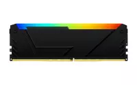 Памет Kingston FURY Beast Black RGB 32GB (2x16GB) DDR4 3200MHz CL16 - KF432C16BB2AK2/32