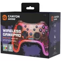 Геймпад CANYON GPW-04 RGB Wireless Gamepad 2.4G Controller with built-in 800mah battery PC, PS3, PS4, Xbox 360, Nintendo 