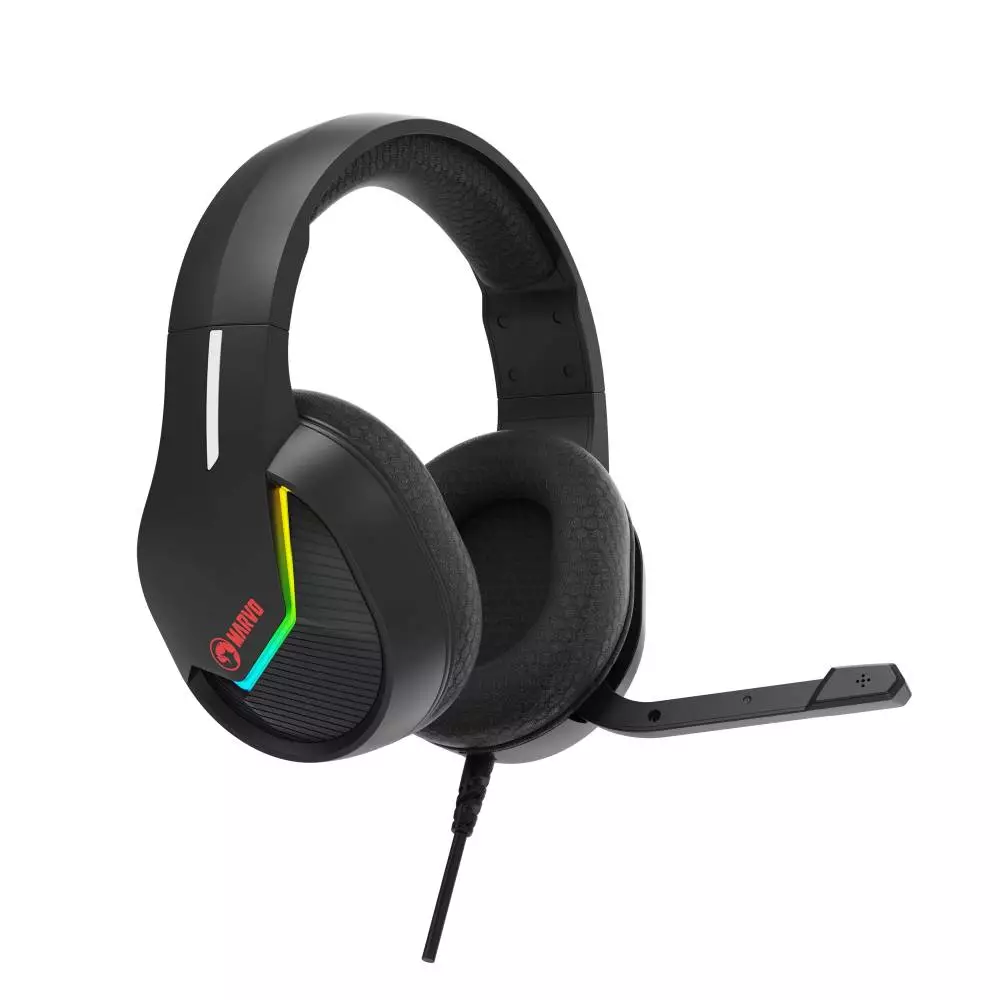 Геймръски слушалки Marvo H8618 Black - 50mm, USB, RGB