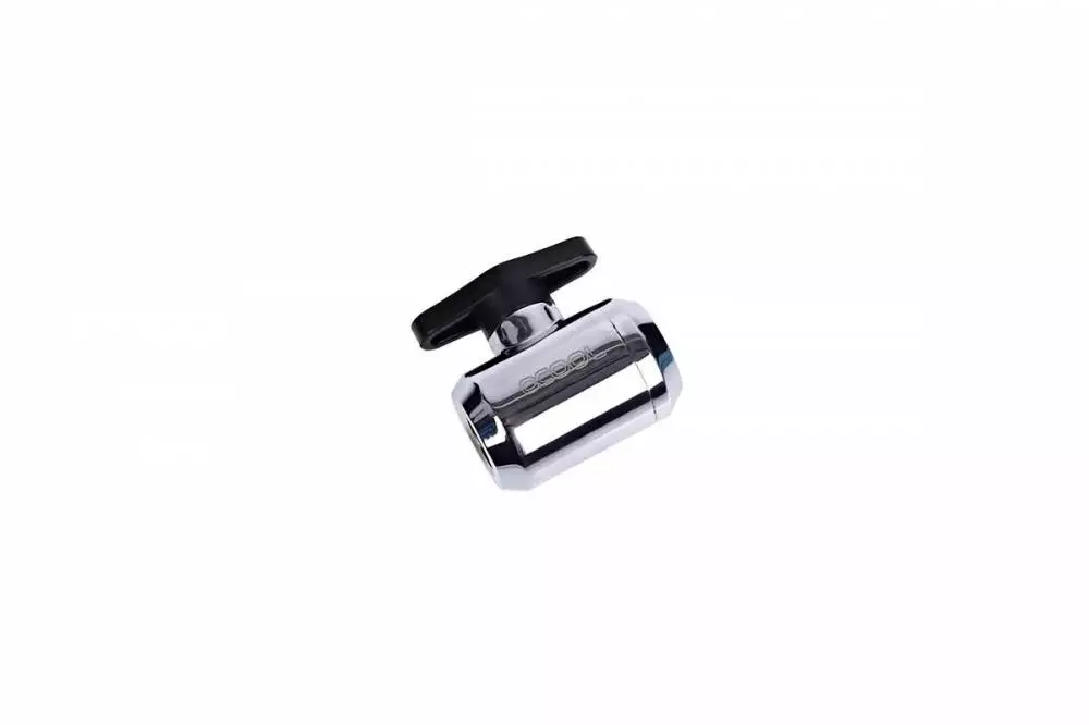 Сферичен кран Alphacool, Вътрешна резба G1/4, Хром