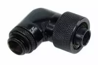Компресионен фитинг Alphacool, 16/10 - G1/4, 90&deg;, Въртящ се, Черен мат