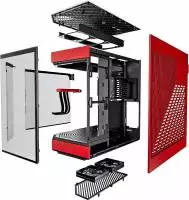 Кутия HYTE Y60 Tempered Glass Mid-Tower Black/Red