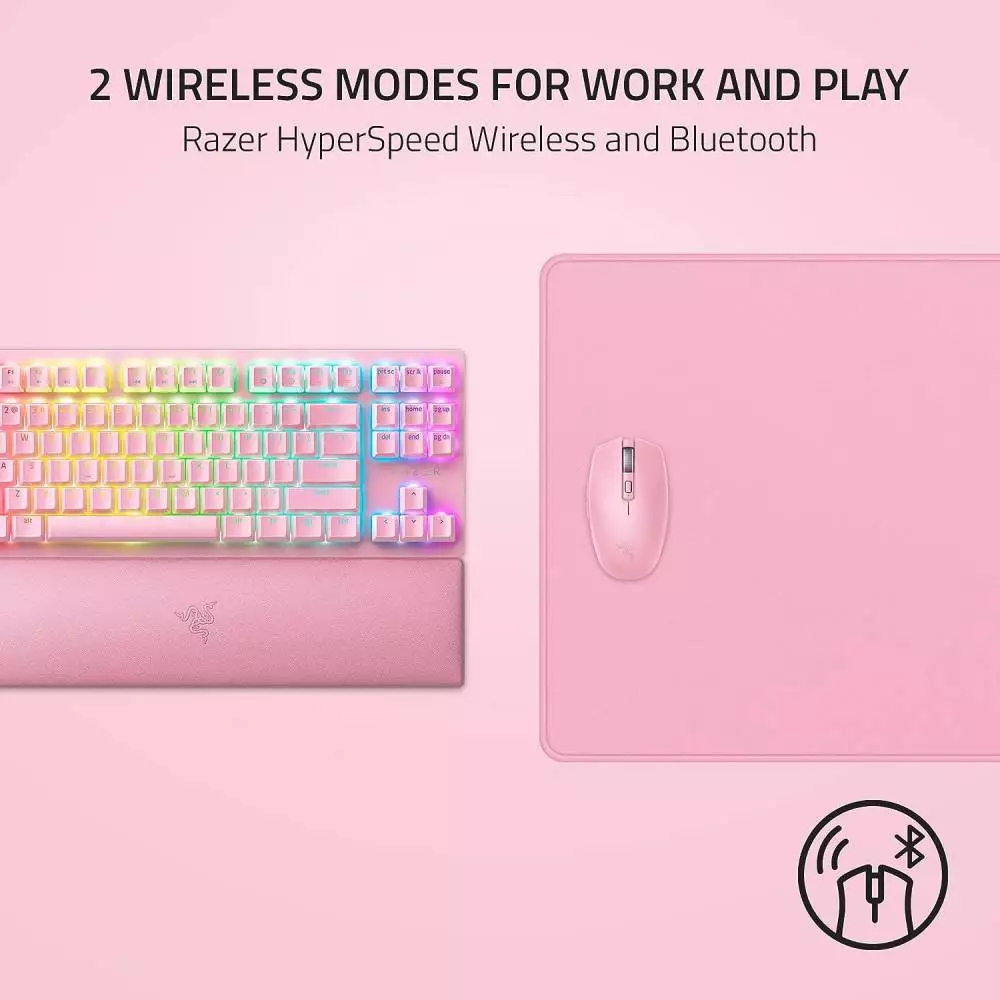 Геймърска мишка Razer Orochi V2 Pink Wireless - RZ01-03731200-R3G1