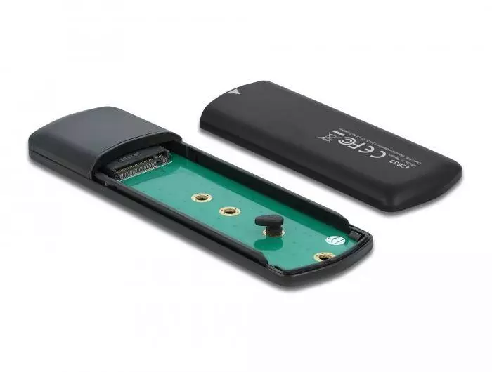 Външно чекмедже Delock, За M.2 NVMe PCIe / SATA SSDD, USB-C