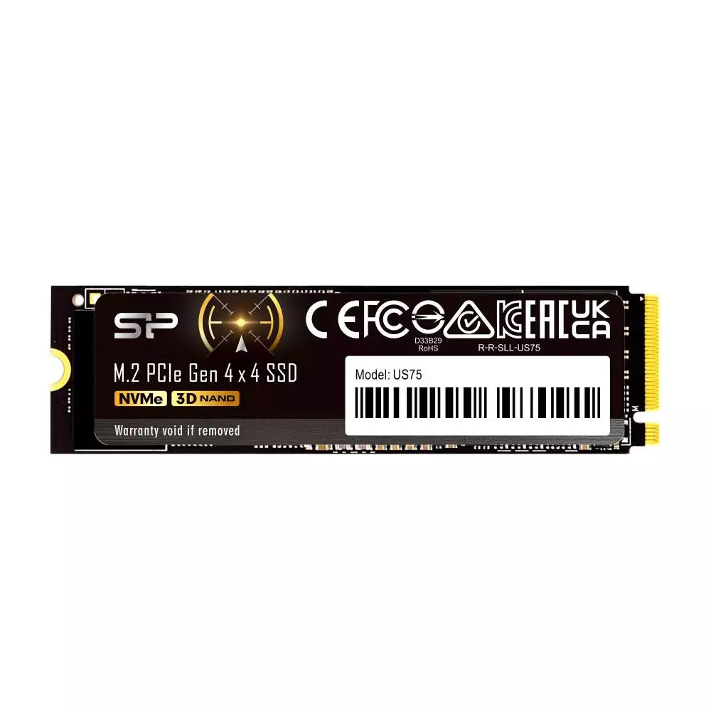 Диск SSD Silicon Power US75 2TB M.2 2280 NVMe PCIe Gen 4x4 - SP02KGBP44US7505