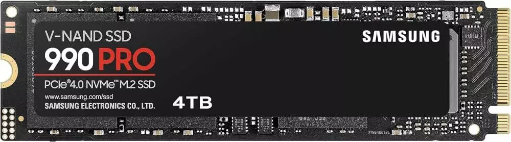 Диск SSD SAMSUNG 990 PRO 4TB M.2 2280 NVMe PCIe Gen4x4 - MZ-V9P4T0BW