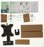 Стенна стойка за TV HAMA, Регулируема, 19"-48", 35 кг, Черна