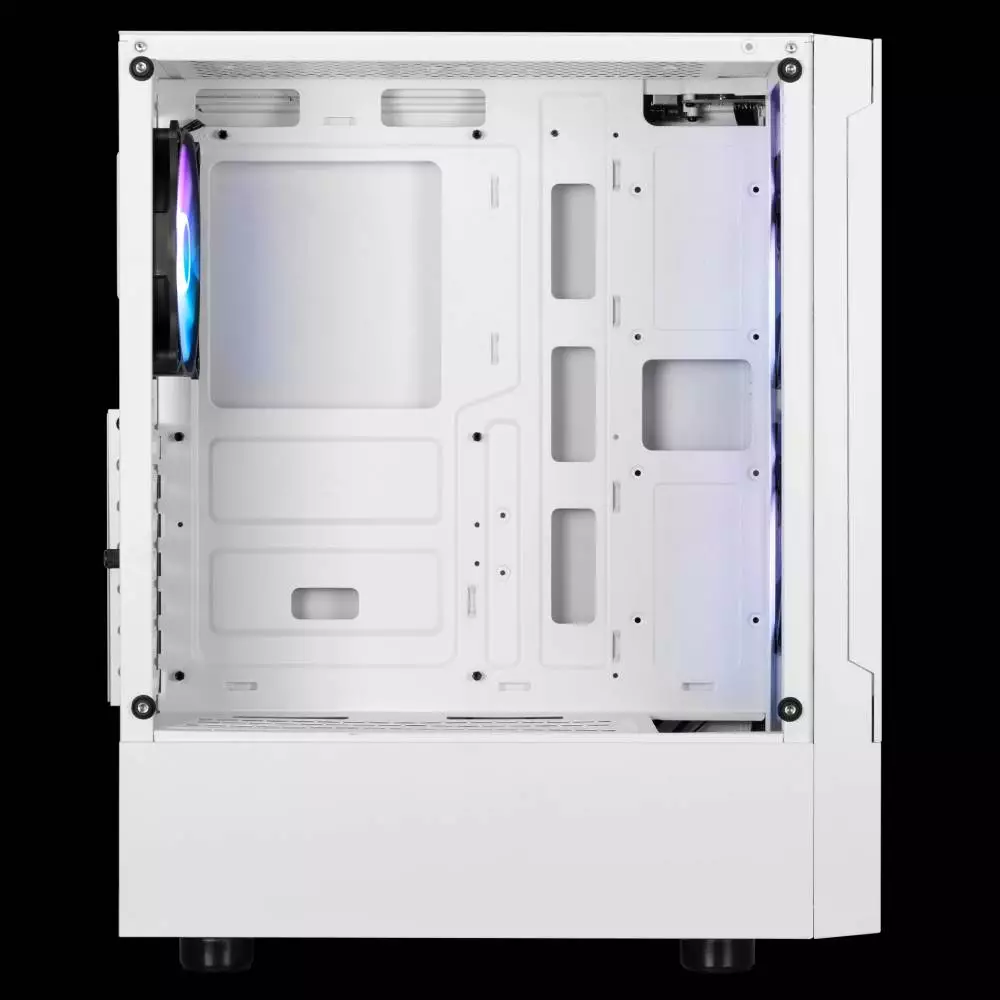 Кутия Gamdias TALOS E3 MESH White aRGB Tempered Glass Case ATX