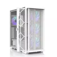  Кутия Zalman Z10 DUO White Mesh/Tempered Glass Case EATX